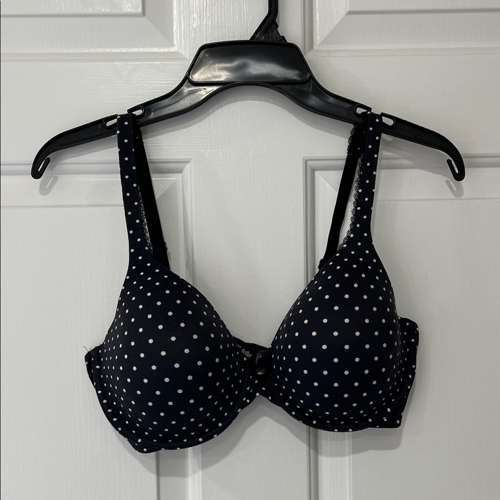 Victoria's Secret Black and White Polka Dot Bra